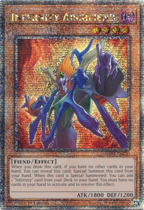 Infernity Archfiend (Quarter Century Secret Rare) [RA03-EN220] Quarter Century Secret Rare | Exor Games Bridgewater