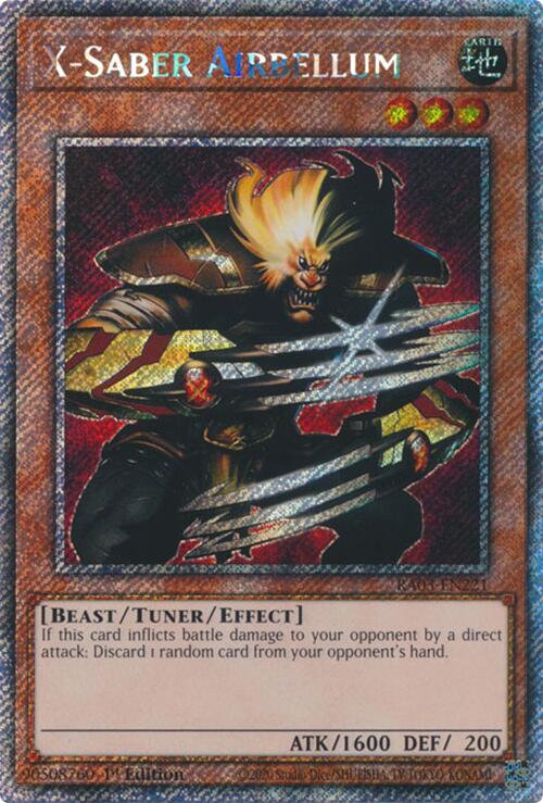 X-Saber Airbellum (Platinum Secret Rare) [RA03-EN221] Platinum Secret Rare | Exor Games Bridgewater