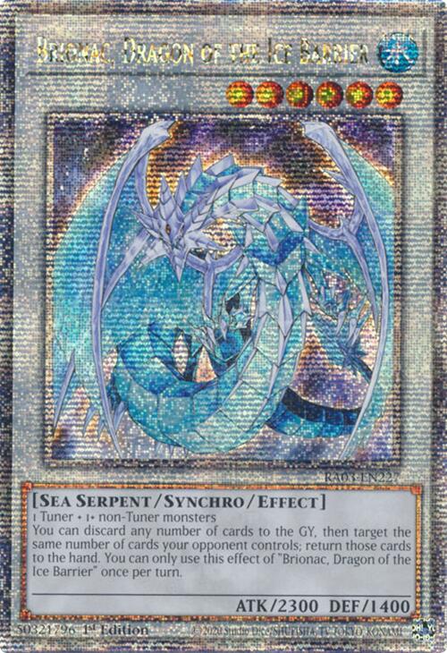 Brionac, Dragon of the Ice Barrier (Quarter Century Secret Rare) [RA03-EN227] Quarter Century Secret Rare | Exor Games Bridgewater