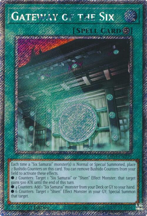 Gateway of the Six (Platinum Secret Rare) [RA03-EN229] Platinum Secret Rare | Exor Games Bridgewater