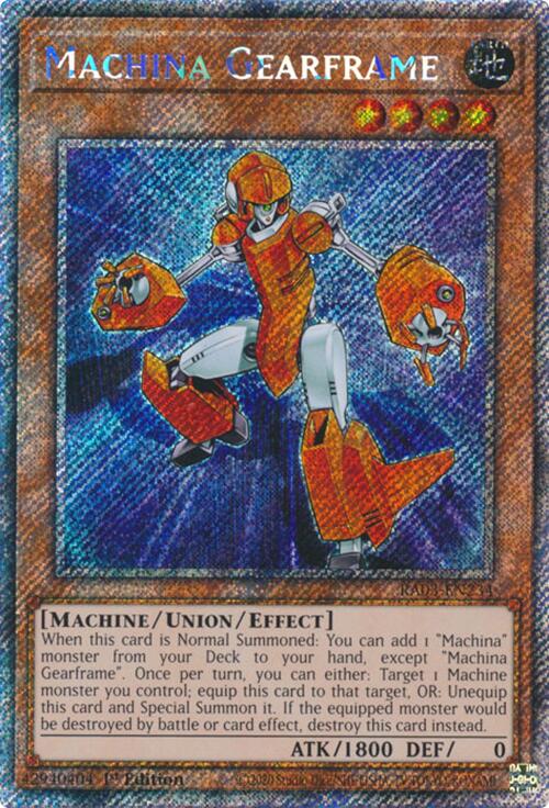 Machina Gearframe (Platinum Secret Rare) [RA03-EN234] Platinum Secret Rare | Exor Games Bridgewater