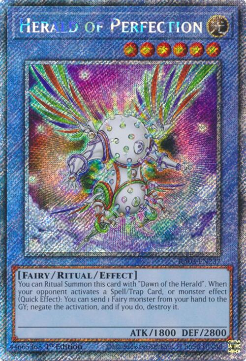 Herald of Perfection (Platinum Secret Rare) [RA03-EN237] Platinum Secret Rare | Exor Games Bridgewater