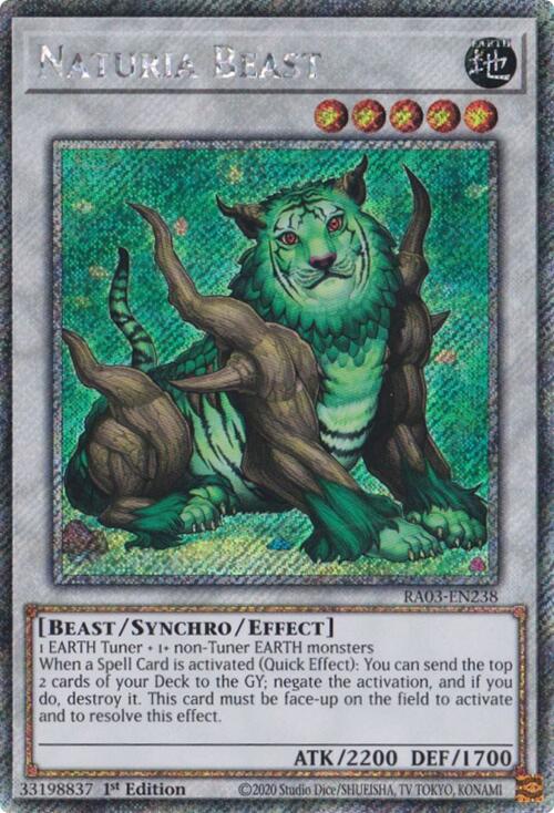 Naturia Beast (Platinum Secret Rare) [RA03-EN238] Platinum Secret Rare | Exor Games Bridgewater