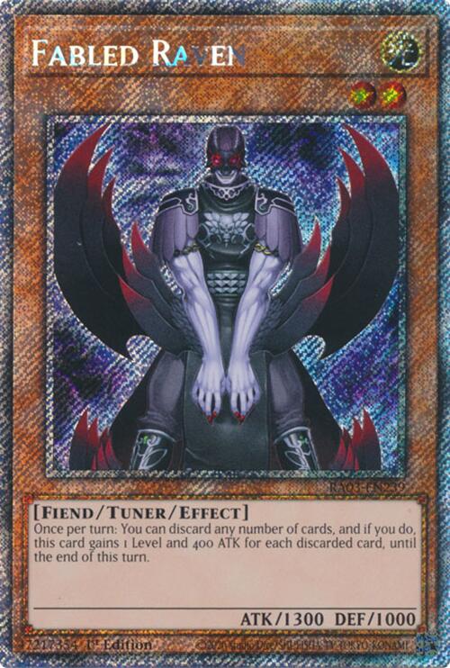 Fabled Raven (Platinum Secret Rare) [RA03-EN239] Platinum Secret Rare | Exor Games Bridgewater