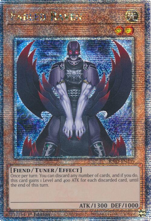 Fabled Raven (Quarter Century Secret Rare) [RA03-EN239] Quarter Century Secret Rare | Exor Games Bridgewater