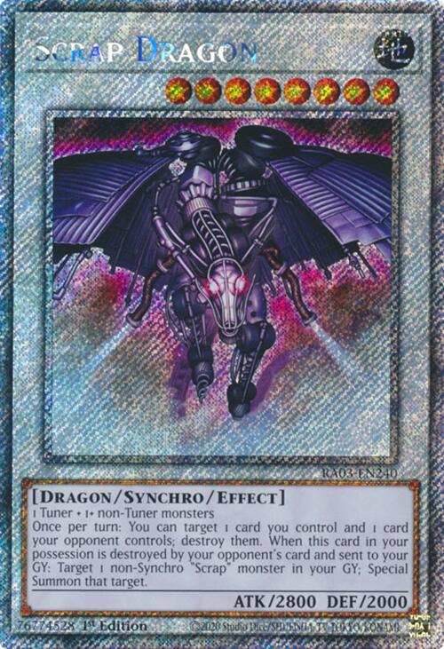 Scrap Dragon (Platinum Secret Rare) [RA03-EN240] Platinum Secret Rare | Exor Games Bridgewater