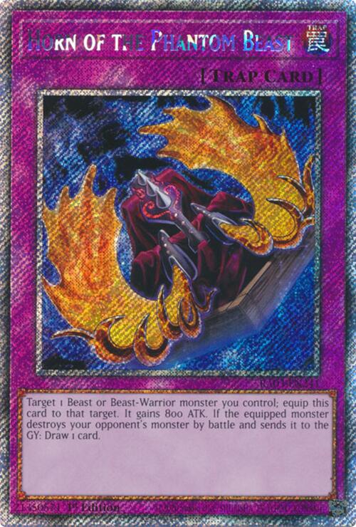 Horn of the Phantom Beast (Platinum Secret Rare) [RA03-EN241] Platinum Secret Rare | Exor Games Bridgewater