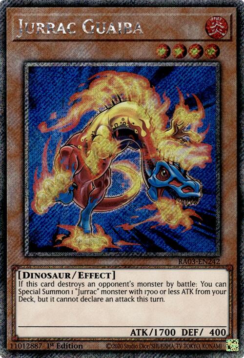 Jurrac Guaiba (Platinum Secret Rare) [RA03-EN242] Platinum Secret Rare | Exor Games Bridgewater