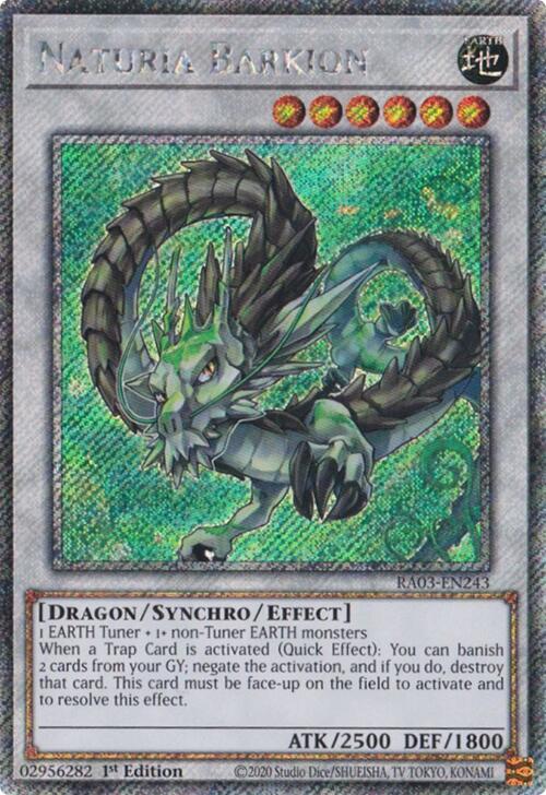 Naturia Barkion (Platinum Secret Rare) [RA03-EN243] Platinum Secret Rare | Exor Games Bridgewater