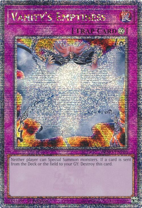 Vanity's Emptiness (Quarter Century Secret Rare) [RA03-EN246] Quarter Century Secret Rare | Exor Games Bridgewater