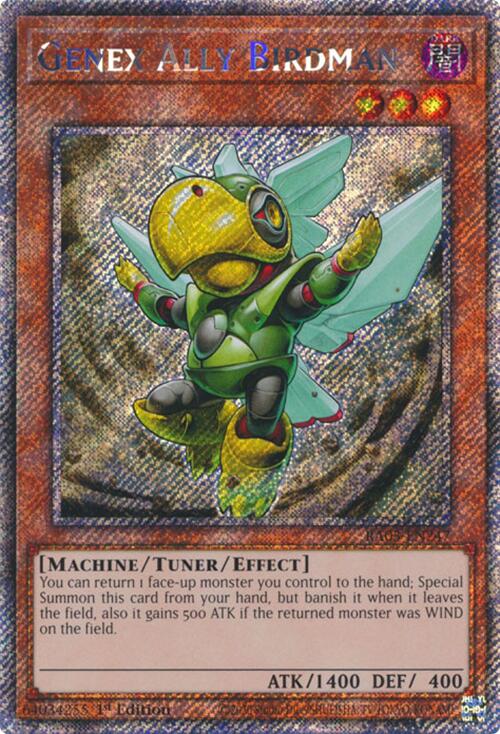 Genex Ally Birdman (Platinum Secret Rare) [RA03-EN247] Platinum Secret Rare | Exor Games Bridgewater