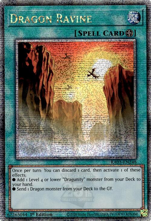 Dragon Ravine (Quarter Century Secret Rare) [RA03-EN248] Quarter Century Secret Rare | Exor Games Bridgewater
