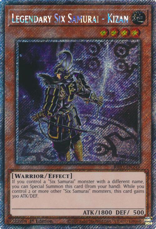 Legendary Six Samurai - Kizan (Platinum Secret Rare) [RA03-EN249] Platinum Secret Rare | Exor Games Bridgewater