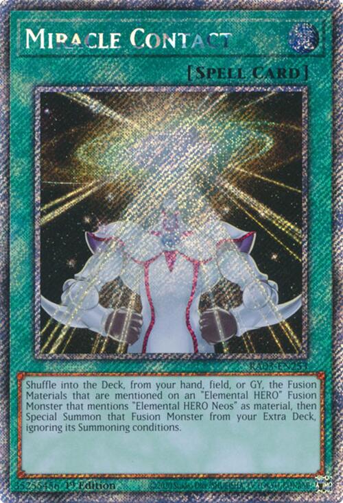 Miracle Contact (Platinum Secret Rare) [RA03-EN253] Platinum Secret Rare | Exor Games Bridgewater