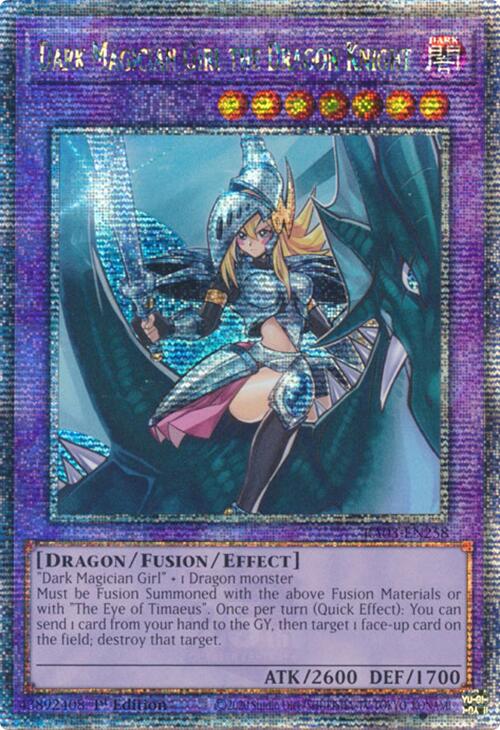 Dark Magician Girl the Dragon Knight (Quarter Century Secret Rare) [RA03-EN258] Quarter Century Secret Rare | Exor Games Bridgewater