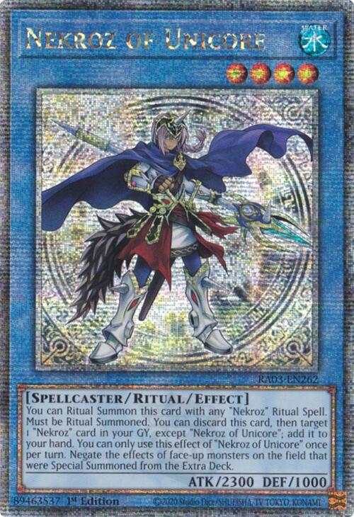 Nekroz of Unicore (Quarter Century Secret Rare) [RA03-EN262] Quarter Century Secret Rare | Exor Games Bridgewater