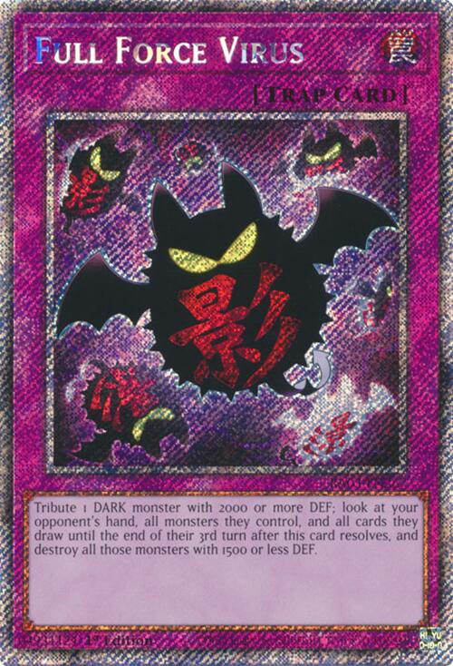Full Force Virus (Platinum Secret Rare) [RA03-EN267] Platinum Secret Rare | Exor Games Bridgewater