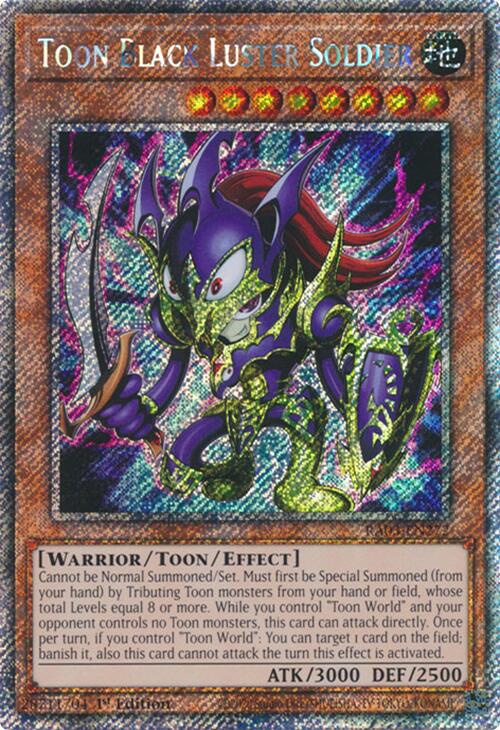 Toon Black Luster Soldier (Platinum Secret Rare) [RA03-EN272] Platinum Secret Rare | Exor Games Bridgewater