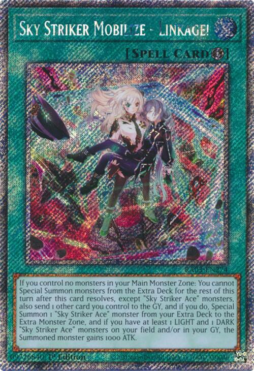 Sky Striker Mobilize - Linkage! (Platinum Secret Rare) [RA03-EN274] Platinum Secret Rare | Exor Games Bridgewater