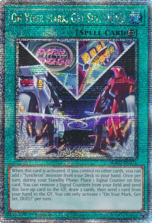 On Your Mark, Get Set, DUEL! (Quarter Century Secret Rare) [RA03-EN276] Quarter Century Secret Rare | Exor Games Bridgewater