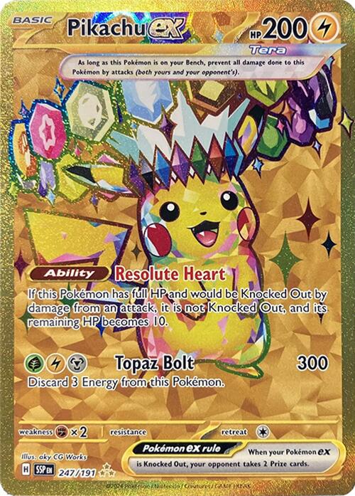 Pikachu ex (247/191) [Scarlet & Violet: Surging Sparks] | Exor Games Bridgewater