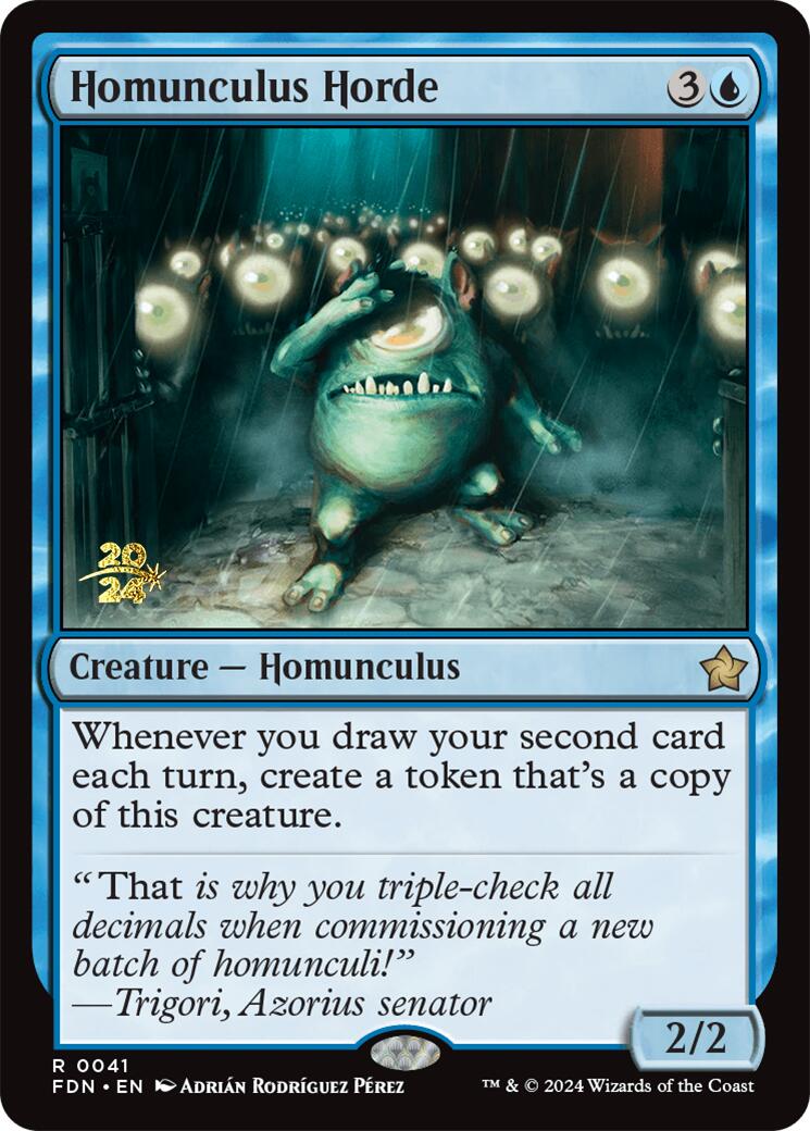 Homunculus Horde [Foundations Prerelease Promos] | Exor Games Bridgewater