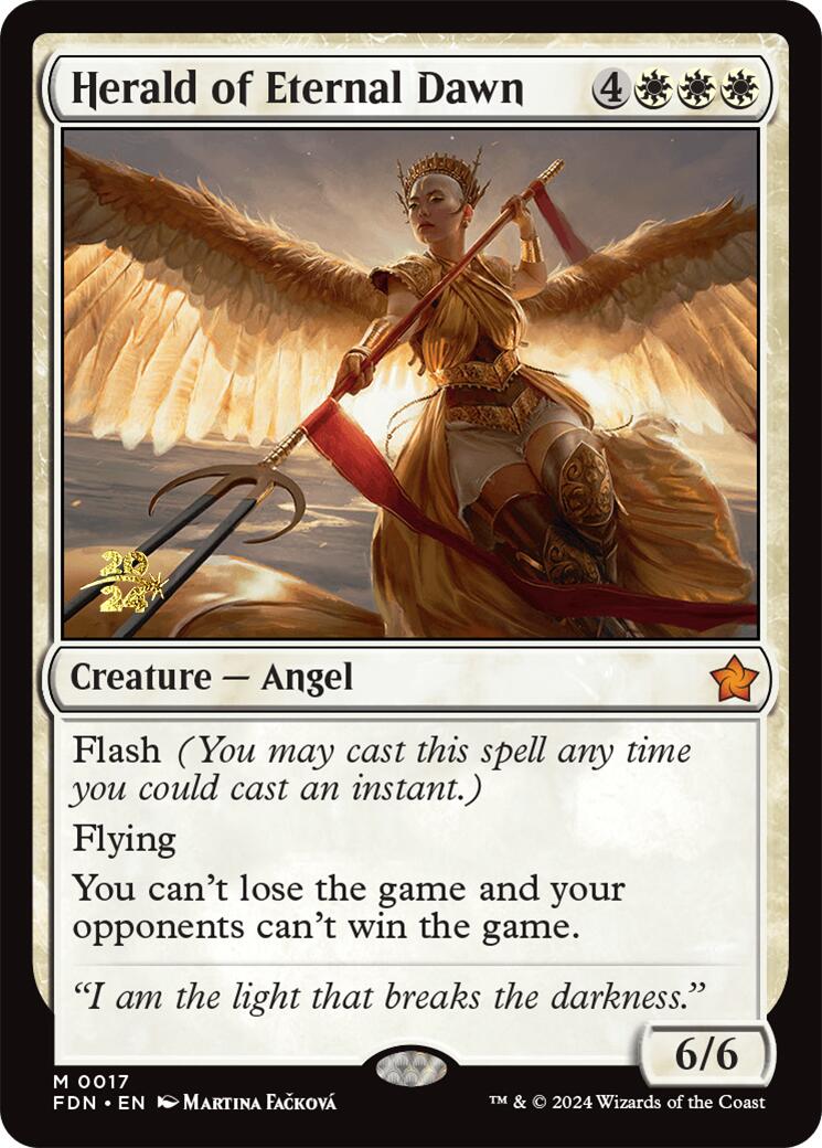 Herald of Eternal Dawn [Foundations Prerelease Promos] | Exor Games Bridgewater