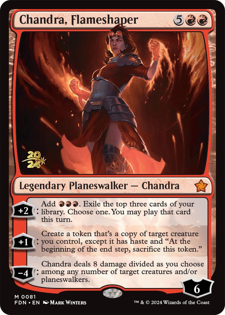 Chandra, Flameshaper [Foundations Prerelease Promos] | Exor Games Bridgewater