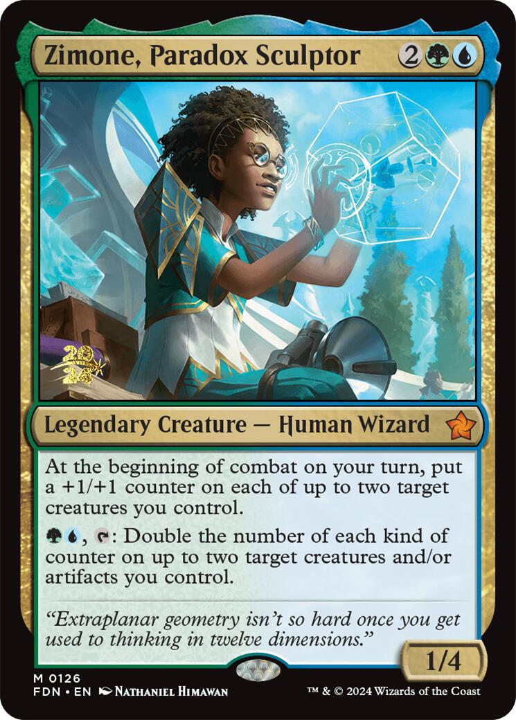 Zimone, Paradox Sculptor [Foundations Prerelease Promos] | Exor Games Bridgewater