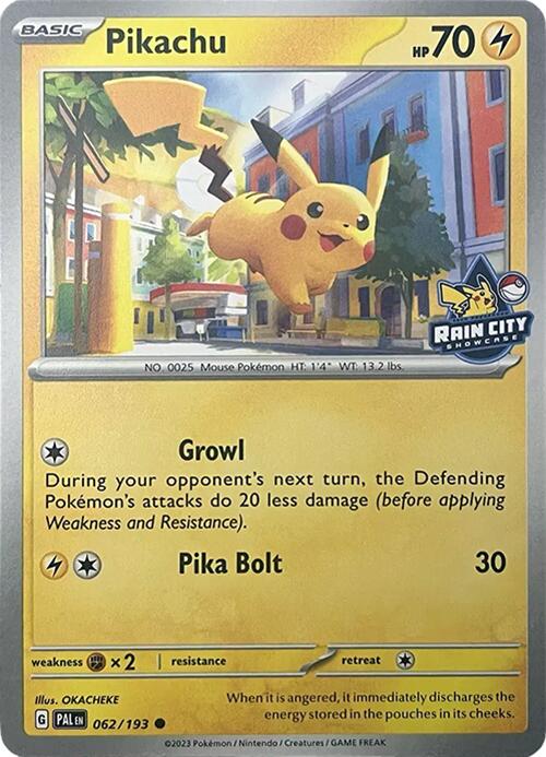 Pikachu (062/193) (Rain City Showcase) [Miscellaneous Cards] | Exor Games Bridgewater