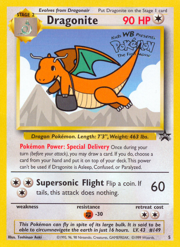 Dragonite (5) [Wizards of the Coast: Black Star Promos] | Exor Games Bridgewater