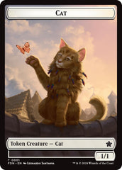 Spirit // Cat (0001) Doubled-Sided Token [Foundations Tokens] | Exor Games Bridgewater