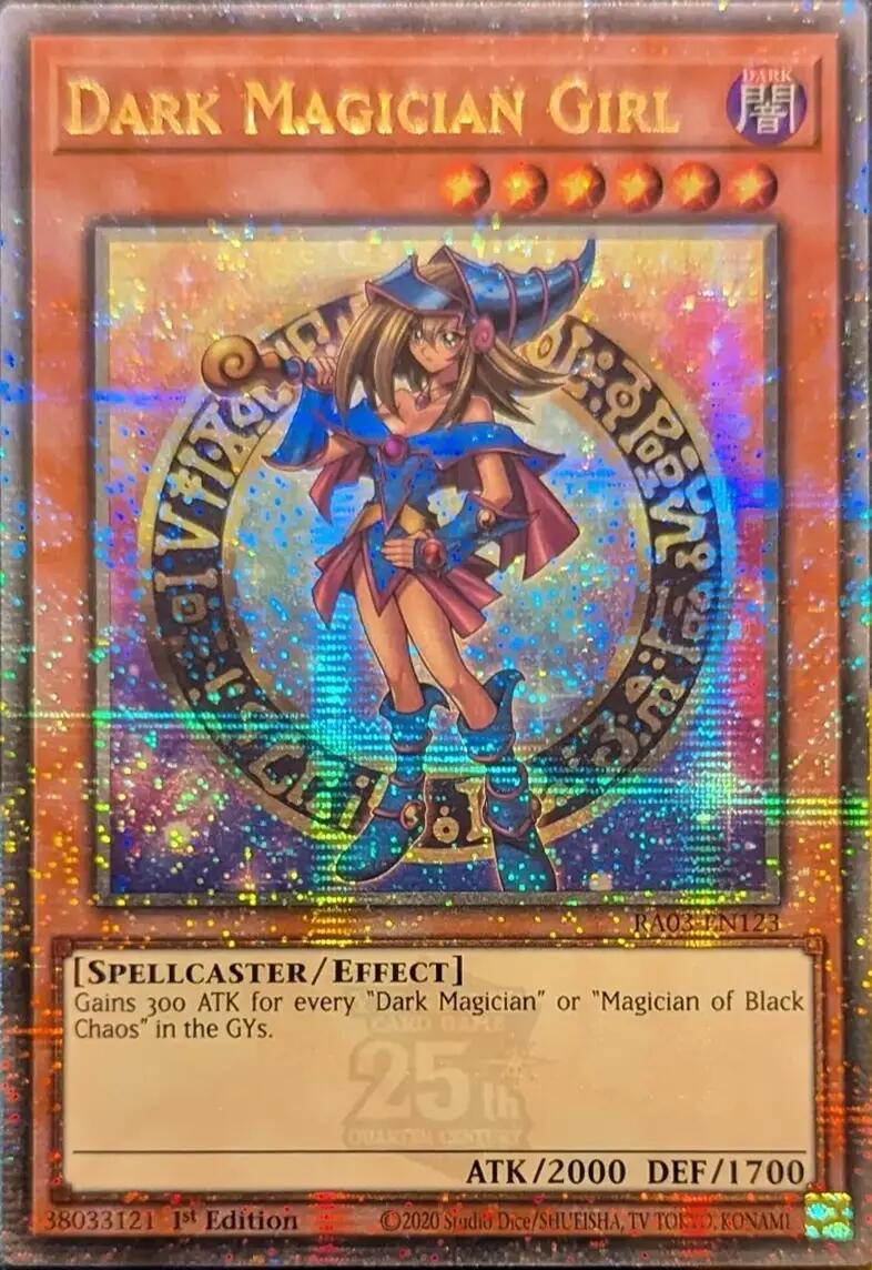 Dark Magician Girl (Quarter Century Secret Rare) (B) [RA03-EN123] Quarter Century Secret Rare | Exor Games Bridgewater