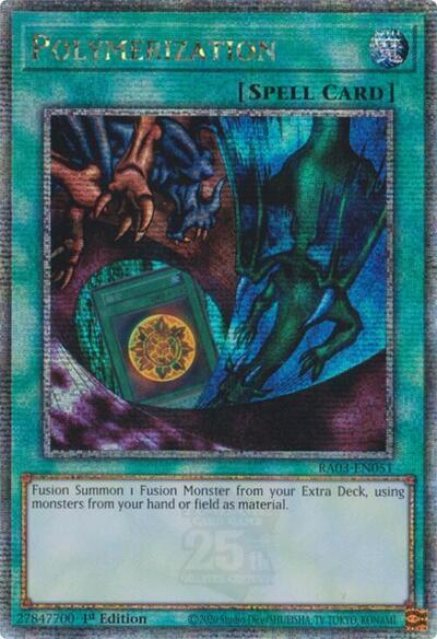 Polymerization (Alternate Art) (Quarter Century Secret Rare) [RA03-EN051] Quarter Century Secret Rare | Exor Games Bridgewater