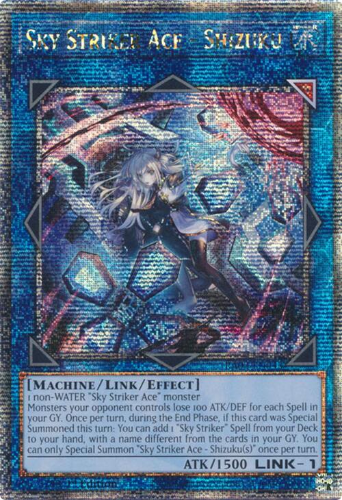 Sky Striker Ace - Shizuku (Alternate Art) (Quarter Century Secret Rare) [RA03-EN043] Quarter Century Secret Rare | Exor Games Bridgewater