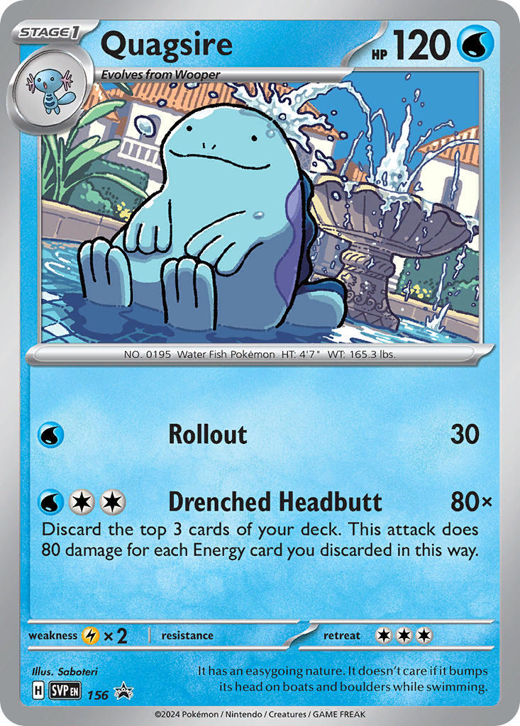 Quagsire (156) [Scarlet & Violet: Black Star Promos] | Exor Games Bridgewater