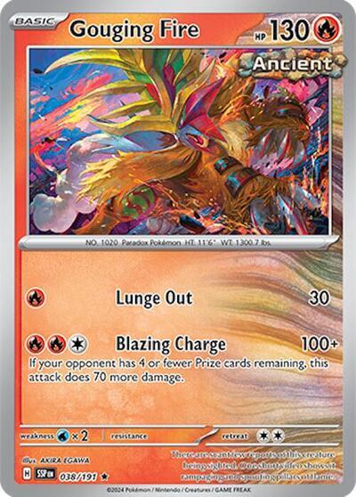 Gouging Fire (038/191) (Deck Exclusives) [Scarlet & Violet: Surging Sparks] | Exor Games Bridgewater