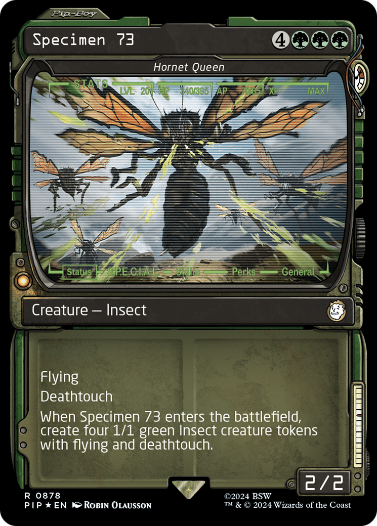 Specimen 73 - Hornet Queen (Showcase) (Surge Foil) [Fallout] | Exor Games Bridgewater