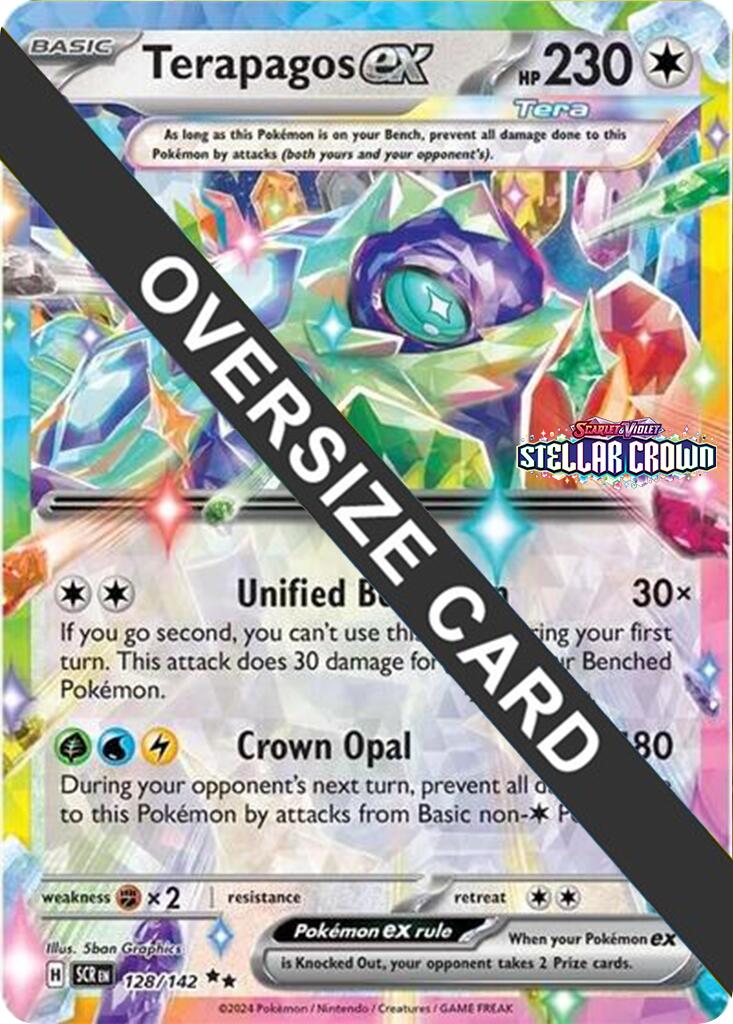 Terapagos ex (128/142) (Jumbo Card) [Scarlet & Violet: Black Star Promos] | Exor Games Bridgewater