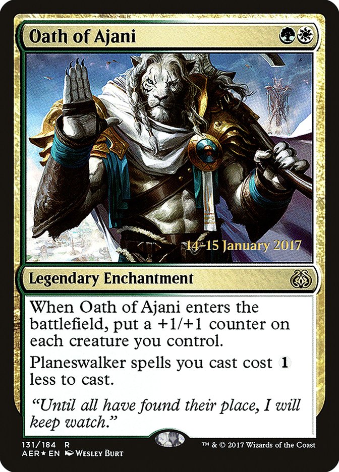 Oath of Ajani [Aether Revolt Prerelease Promos] | Exor Games Bridgewater