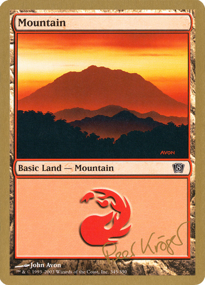 Mountain (pk345) (Peer Kroger) [World Championship Decks 2003] | Exor Games Bridgewater