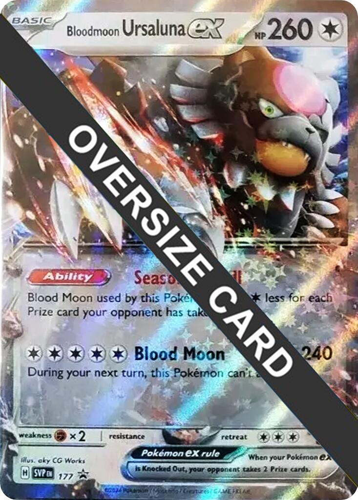 Bloodmoon Ursaluna ex (177) (Jumbo Card) [Scarlet & Violet Promo Cards] | Exor Games Bridgewater