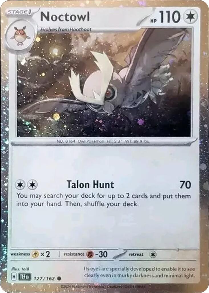 Noctowl (127/162) (Cosmos Holo) [Scarlet & Violet: Black Star Promos] | Exor Games Bridgewater