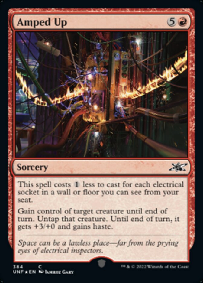 Amped Up (Galaxy Foil) [Unfinity] | Exor Games Bridgewater