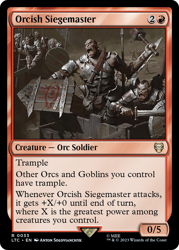 Orcish Siegemaster [The Lord of the Rings: Tales of Middle-Earth Commander] | Exor Games Bridgewater