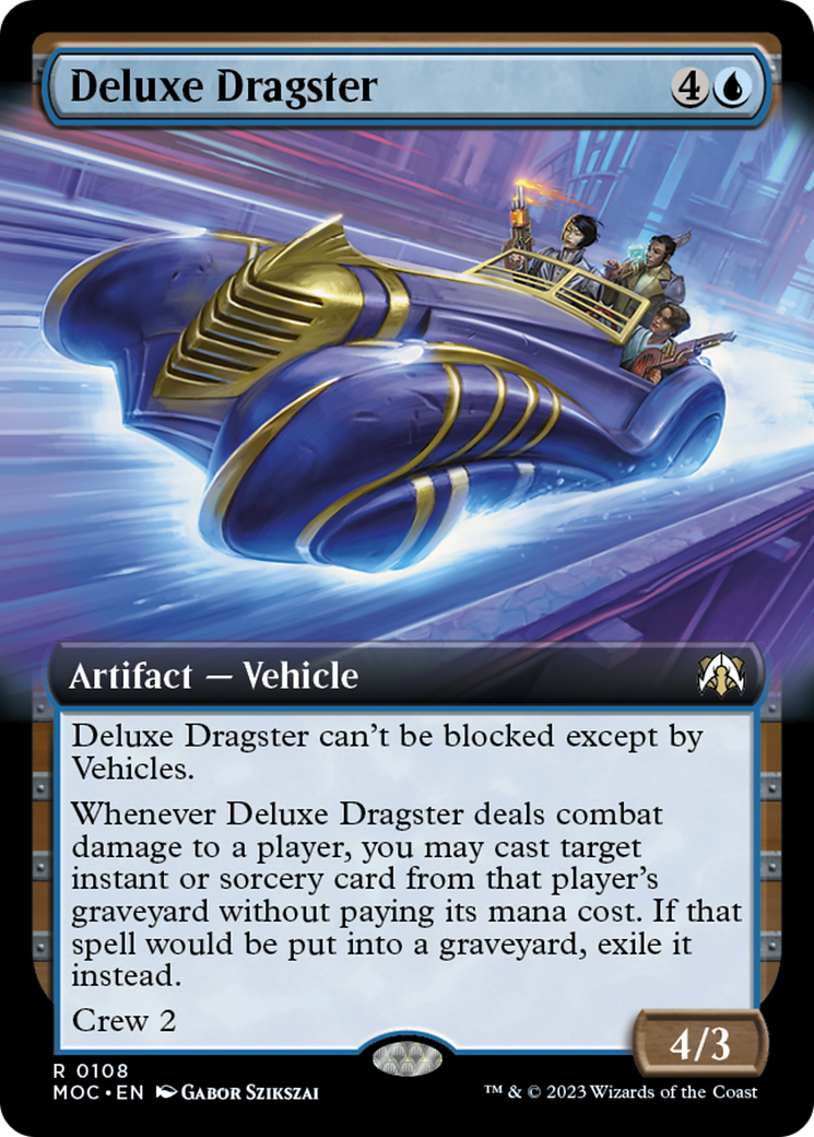 Deluxe Dragster (Extended Art) [March of the Machine Commander] | Exor Games Bridgewater