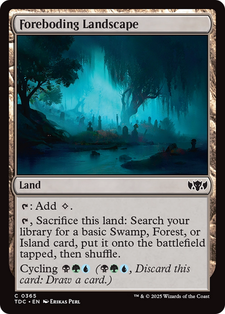 Foreboding Landscape [Tarkir: Dragonstorm Commander] | Exor Games Bridgewater