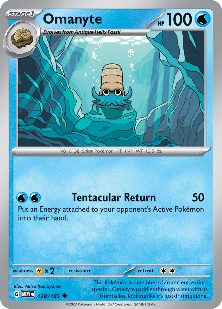 Omanyte (138/165) [Scarlet & Violet 151] | Exor Games Bridgewater