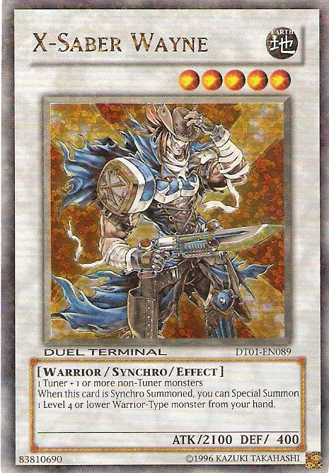 X-Saber Wayne [DT01-EN089] Ultra Rare | Exor Games Bridgewater