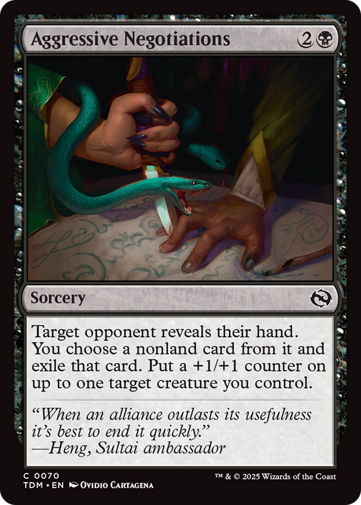 Aggressive Negotiations [Tarkir: Dragonstorm] | Exor Games Bridgewater
